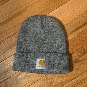 Carhartt toddler beanie hat toddler one size NEW marled light and dark gray